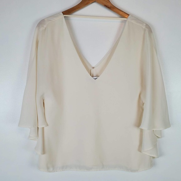 Cupcakes and cashmere v-neck blouse small - Picture 1 of 7